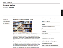 Tablet Screenshot of louisamellor.com